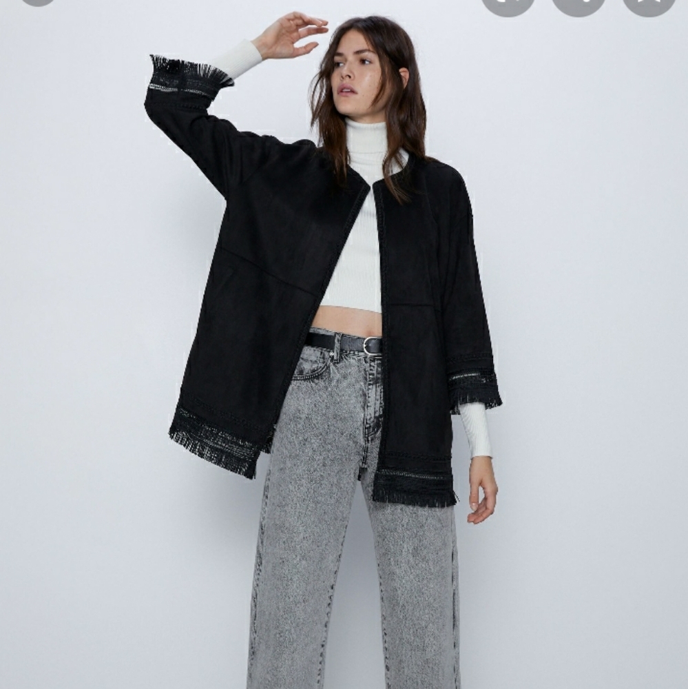 Zara Faux Suede Jacket